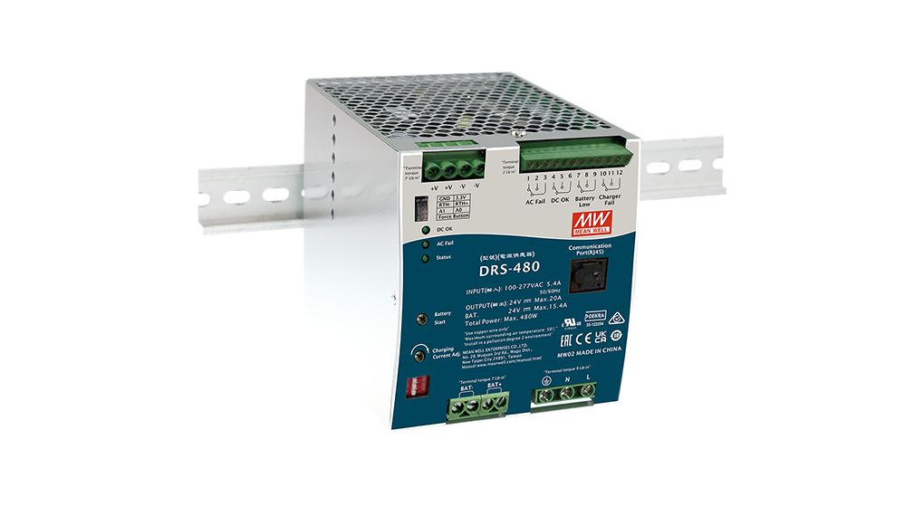 Drs Mean Well Din Rail Power Supply V A W